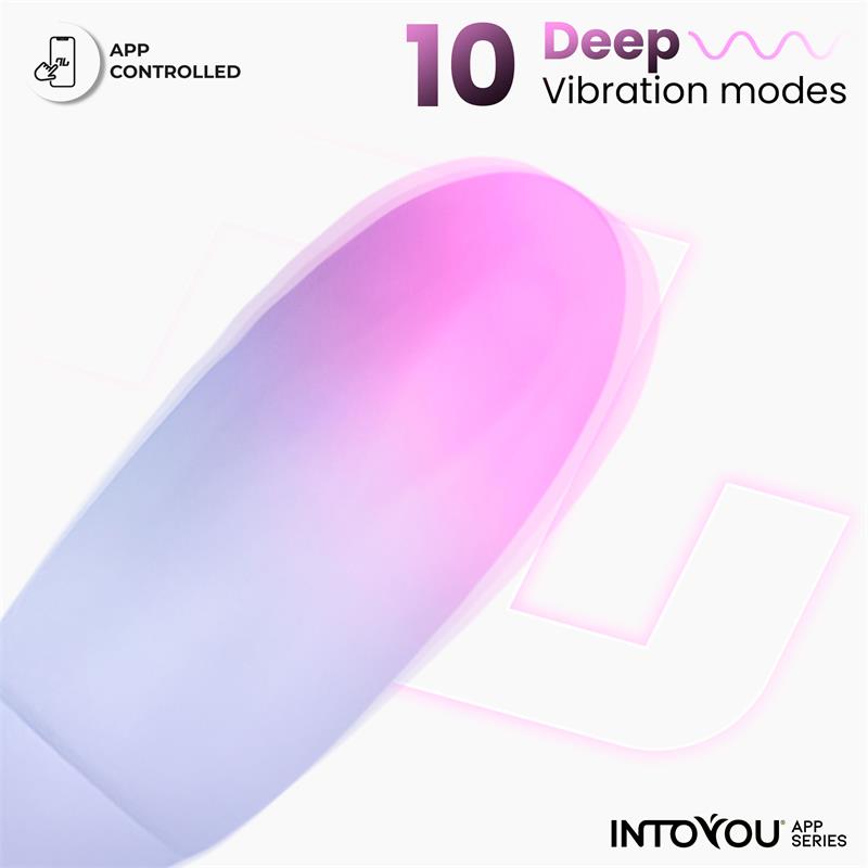 Vibrating Egg Double Layer Silicone with APP Pink Blue