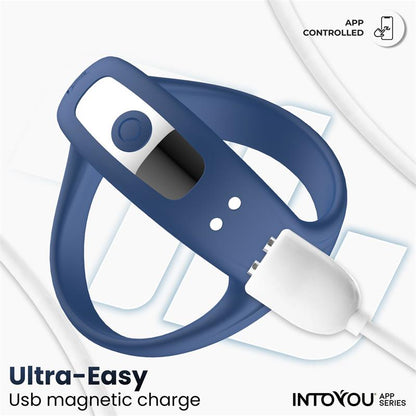Rank Vibrating Ring with App Blue
