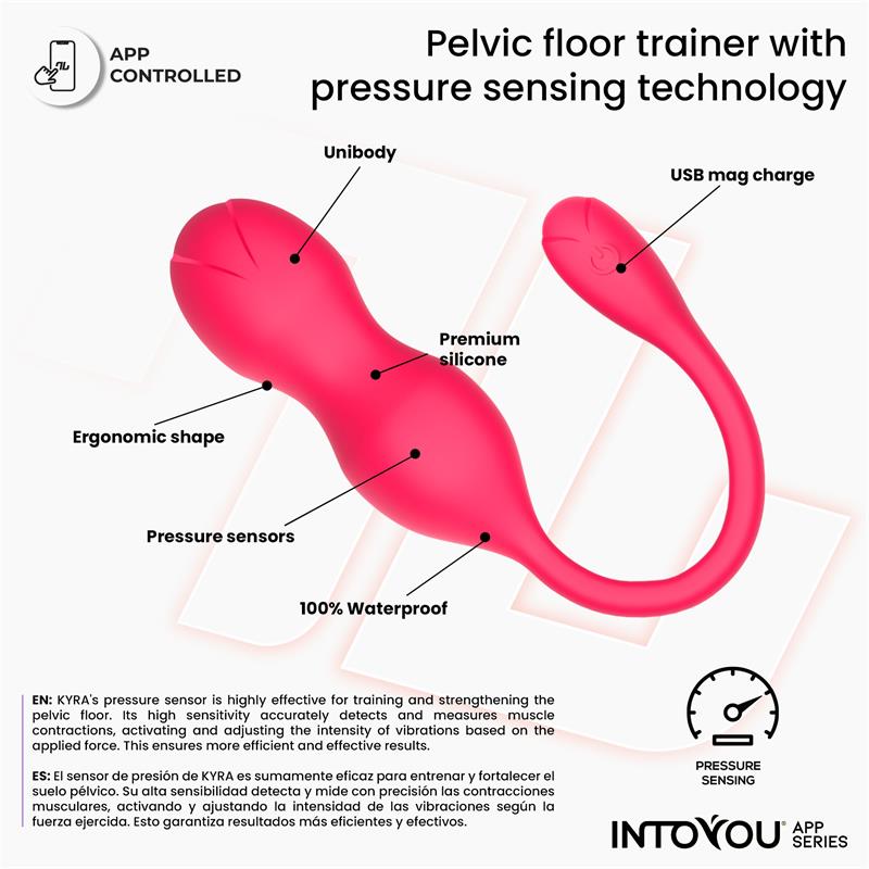 Kyra Pelvic Floor Trainer with Pressure Sensing and App