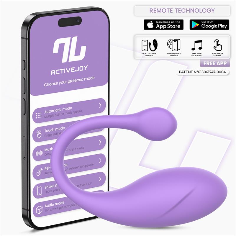 Bulby Egg Vibrator with App Lavander