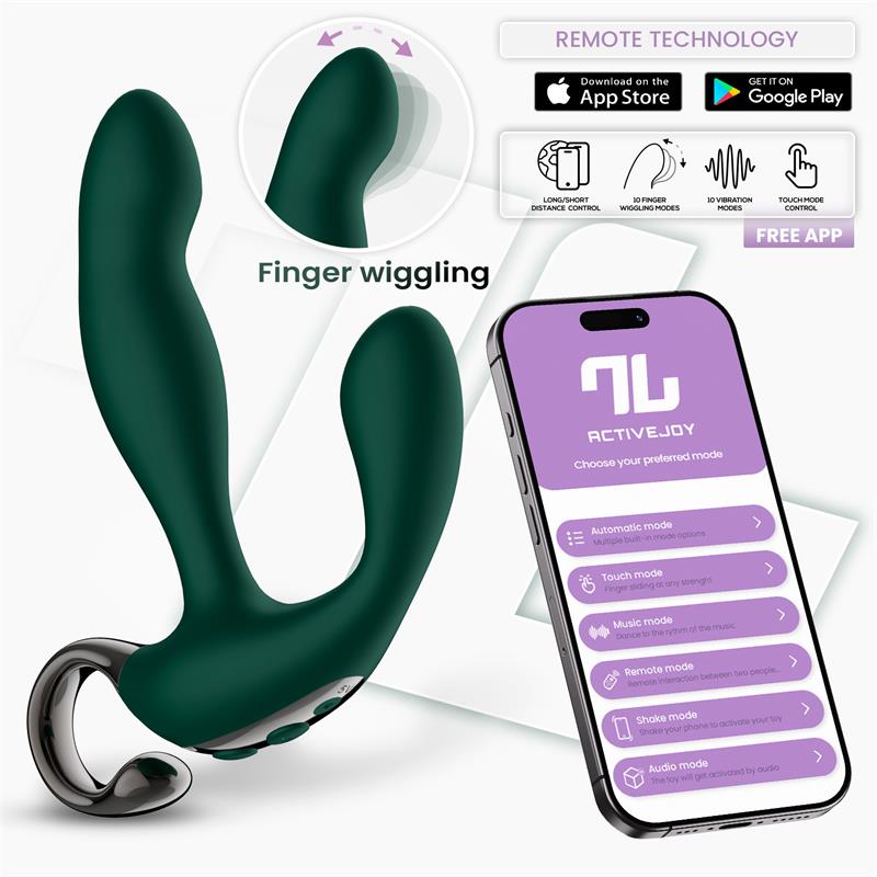 Greeny Prostate Massager with Finger Wiggling and App