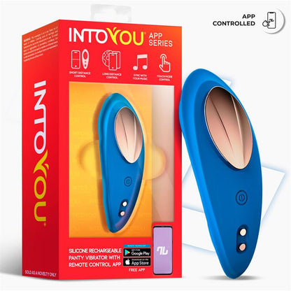 Panty Vibrator with App Silicone Blue