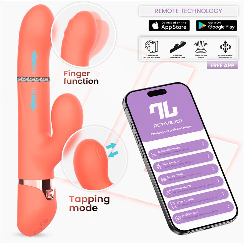 Mindy Vibe with Up and Down Beads Ring Finger and Pulsation with APP