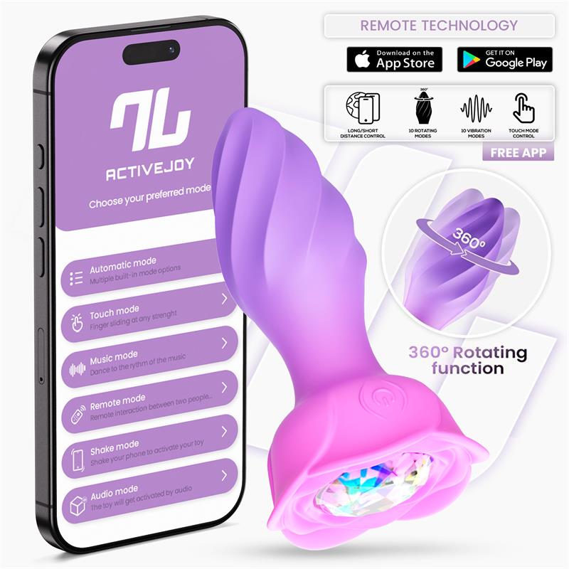 Moxy Butt Plug with Rotation 360º with App