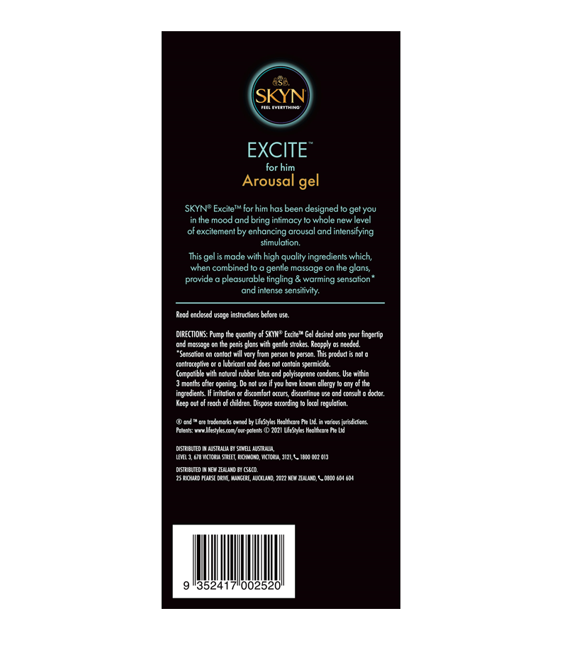 Stimulacijski gel SKYN Excite Gel For Men