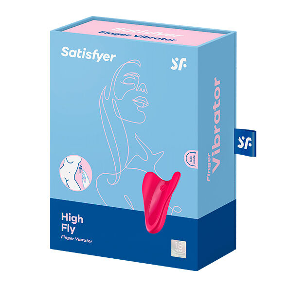 Naprstni vibrator Satisfyer - High Fly, rdeča