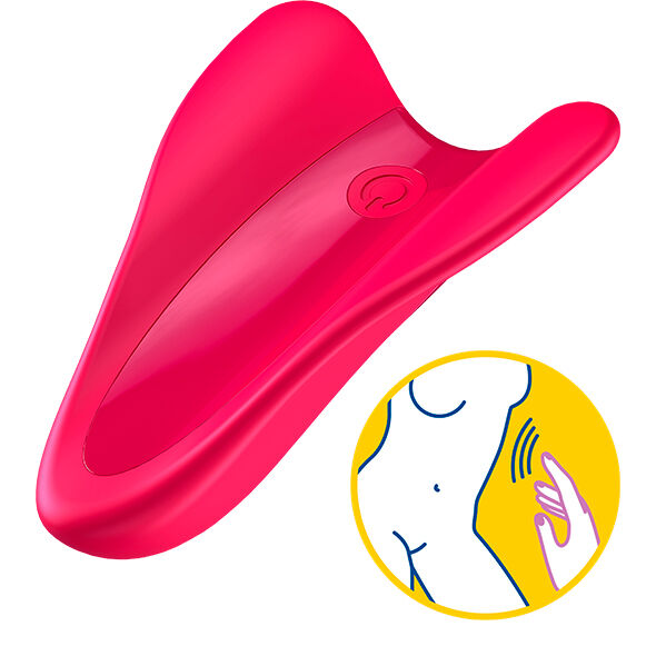 Naprstni vibrator Satisfyer - High Fly, rdeča