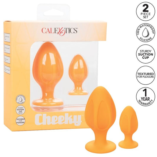 Analni čep Calexotics Cheeky, oranžna