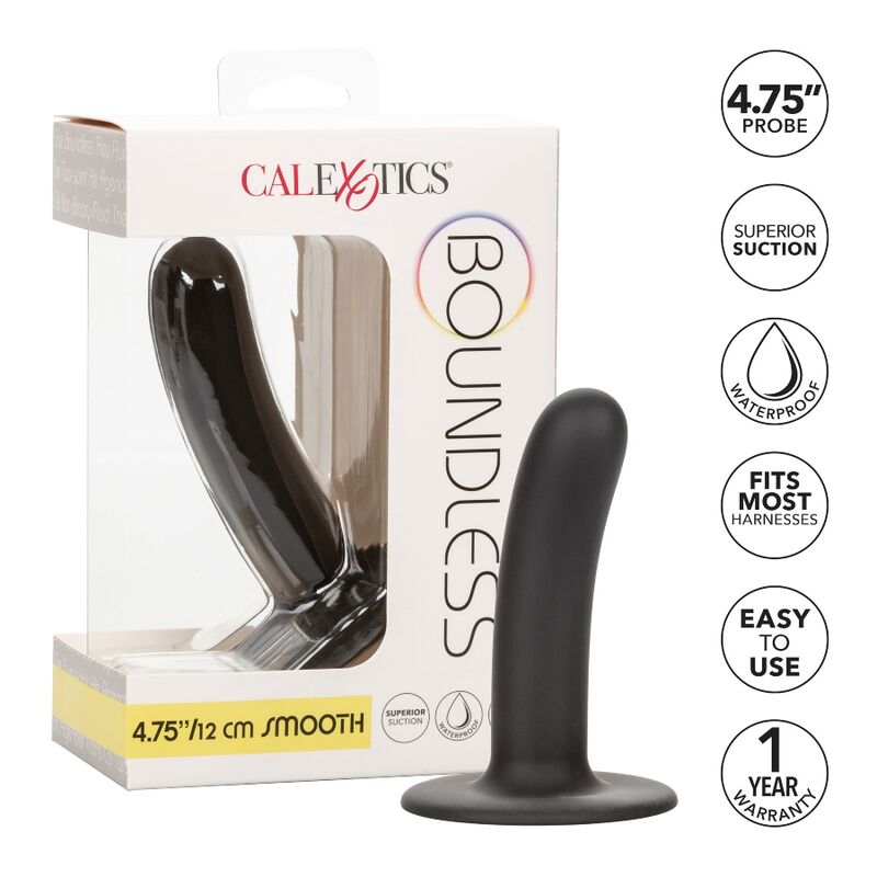 CALEXOTICS - BREZMEJNI DILDO 12 CM, ZDRUŽLJIV S PASOVI, GLADEK