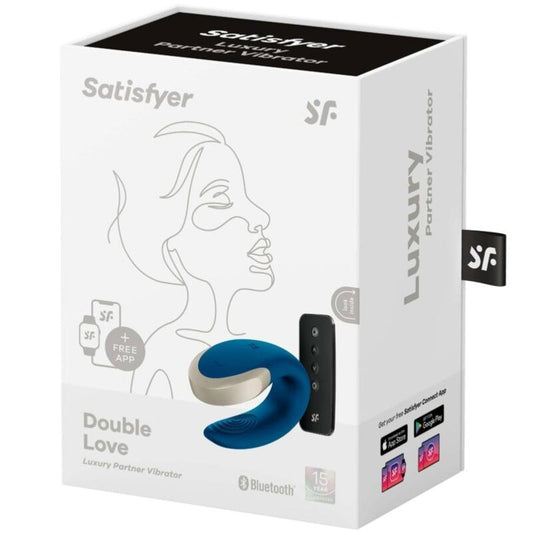 Vibrator za pare Satisfyer - Double Love, modra