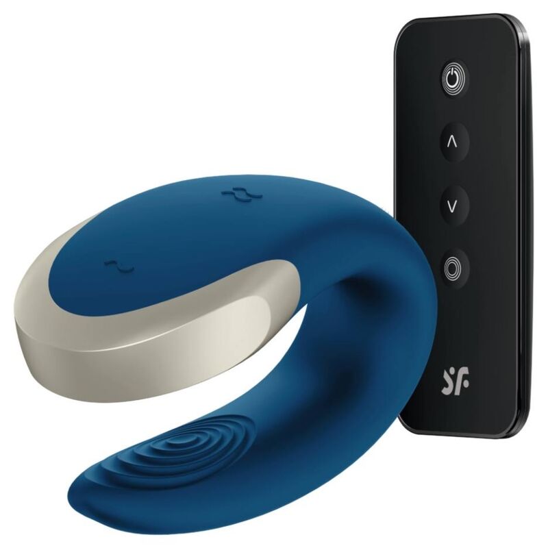 Vibrator za pare Satisfyer - Double Love, modra