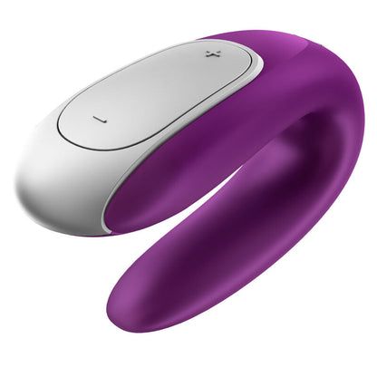 Vibrator za pare z aplikacijo Satisfyer Double Fun, vijolična