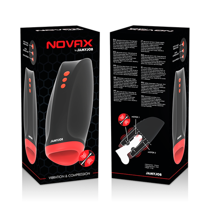 JAMYJOB - NOVAX MASTURBATOR Z VIBRACIJO IN KOMPRESIJO