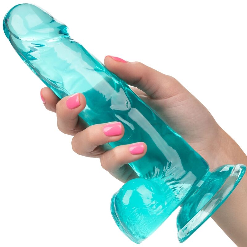 CALEXOTICS - SIZE QUEEN DILDO BLUE 15,3 CM