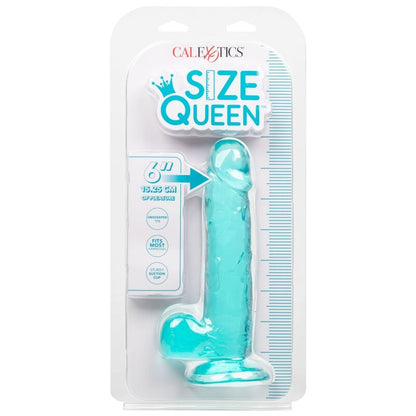 CALEXOTICS - SIZE QUEEN DILDO BLUE 15,3 CM