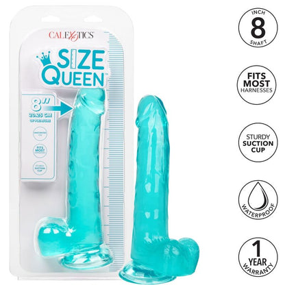 CALEXOTICS - SIZE QUEEN DILDO BLUE 20,3 CM