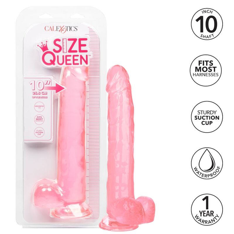 CALEXOTICS - SIZE QUEEN DILDO ROZA 25,5 CM