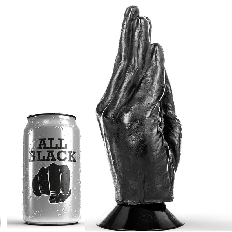 Analni dildo All Black - Dildo Fisting, 21 cm