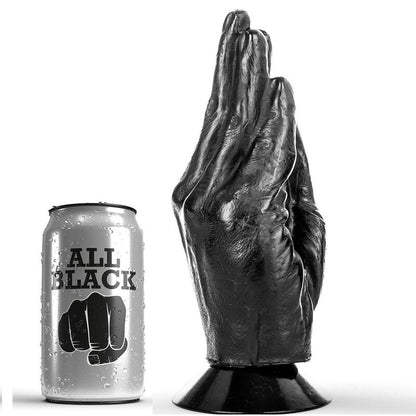 Analni dildo All Black - Dildo Fisting, 21 cm