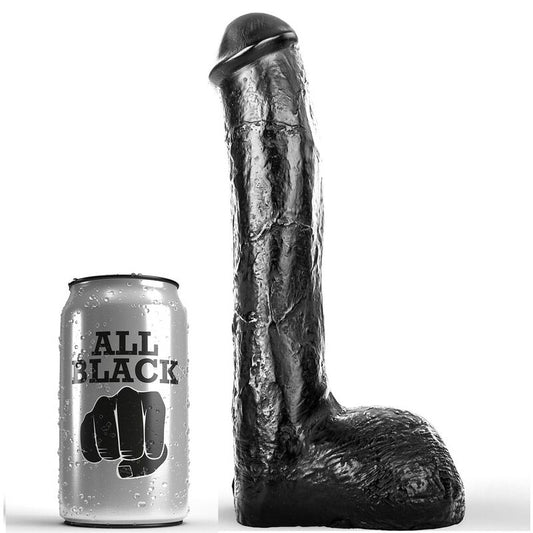 Analni dildo All Black - Pene, 23 cm