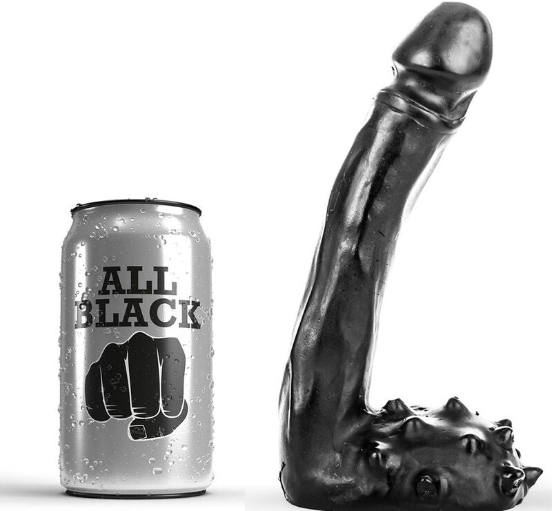 Analni dildo All Black - Dildo Realistic, 19 cm