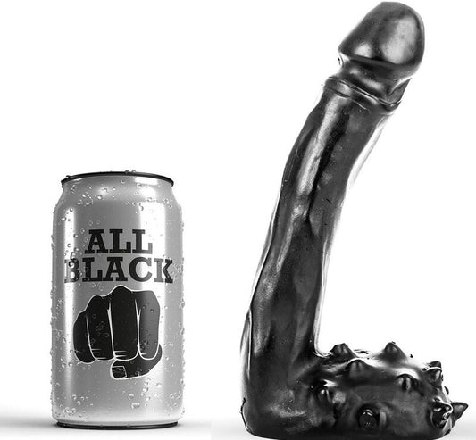 Analni dildo All Black - Dildo Realistic, 19 cm