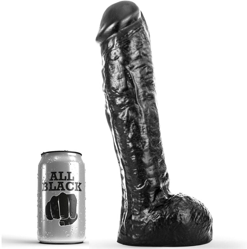 Analni dildo All Black - Dong, 29 cm