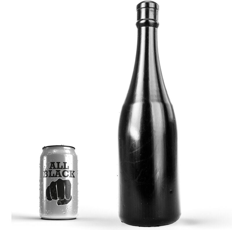 Analni dildo All Black - Bottle, 34.5 cm
