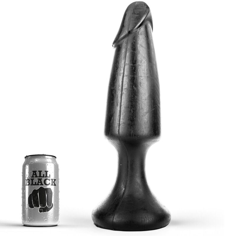 Analni dildo All Black - Plug, 35 cm