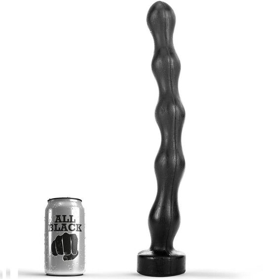 Analni dildo All Black - Anal Beads, 41.5 cm