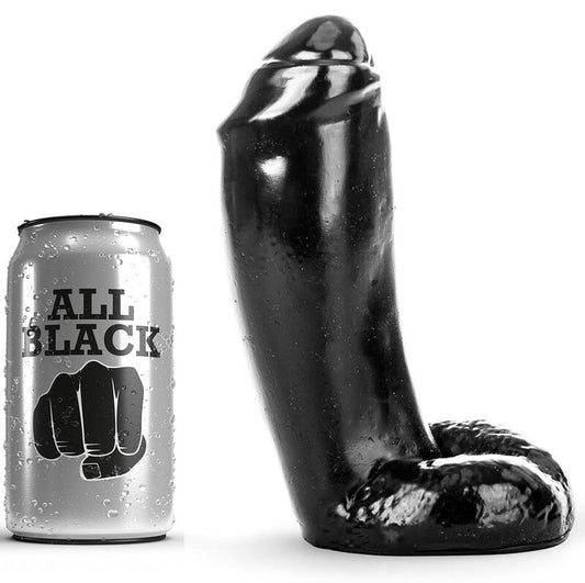 Analni dildo All Black - Dildo Realistic, 18 cm