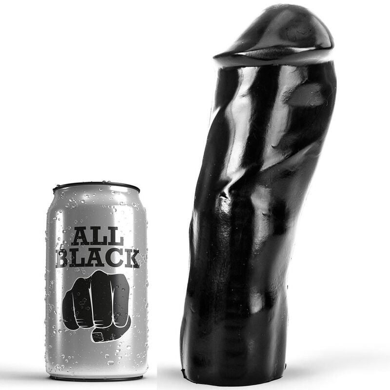 Analni dildo All Black - Dildo Realistic, 20 cm
