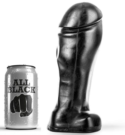 Analni dildo All Black - Broad Toe, 22 cm