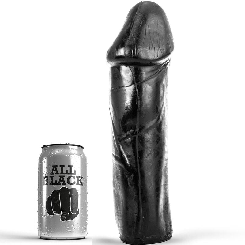 Analni dildo brez mod All Black - Dong, 28 cm
