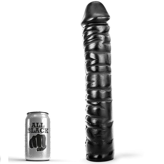 Analni dildo All Black - Dong, 38 cm