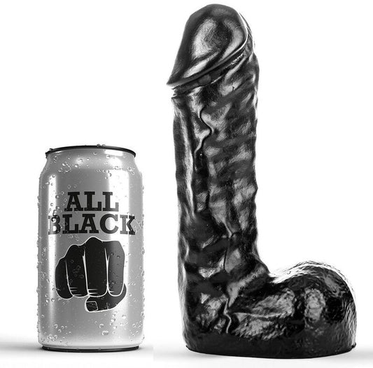 Analni dildo All Black - Dong, 19 cm