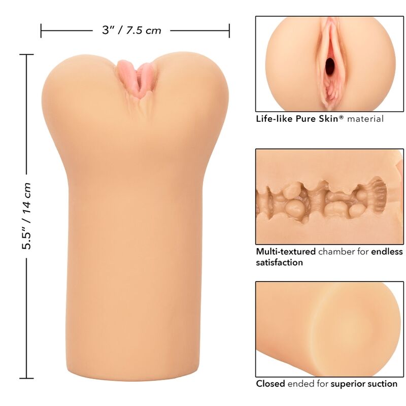 CALEXOTICS - BREZMEJNA VULVA STROKER SVETLO KOŽO