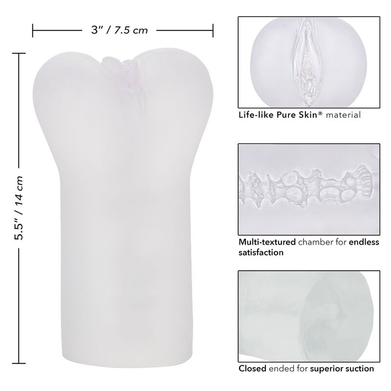 CALEXOTICS - BREZMEJNI VULVA STROKER TRANSPARENTEN