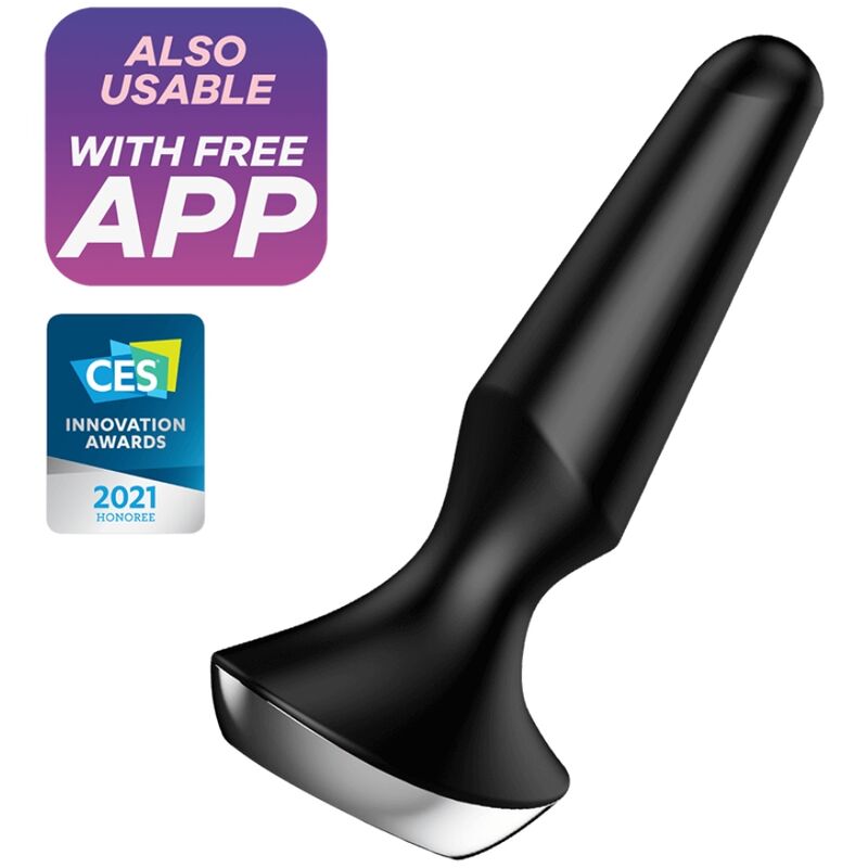 Vibracijski analni čep Satisfyer - Plugilicious 2, črna