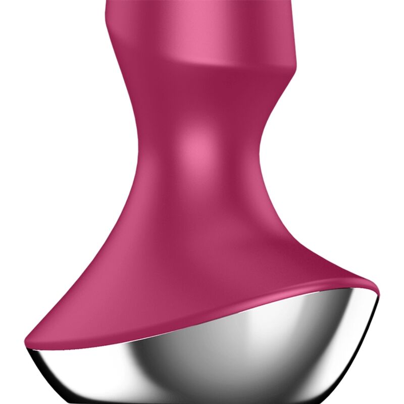 Vibracijski analni čep Satisfyer - Plugilicious 2, rdeča
