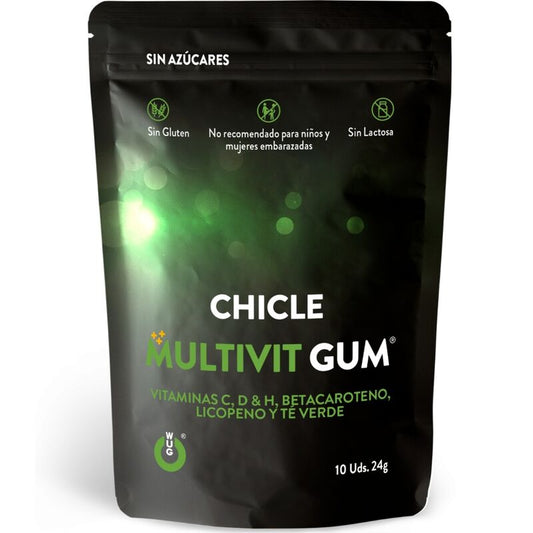 Multivitamin čigumiji Wug Gum, 10 kos