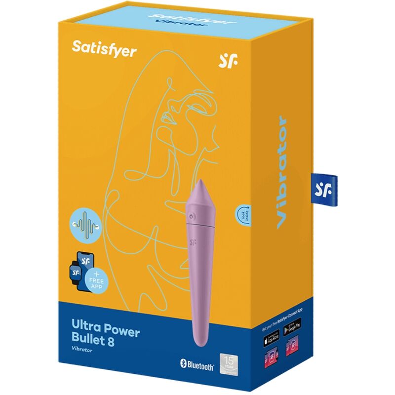 Bullet vibrator Satisfyer - Ultra Power Bullet 8, lila