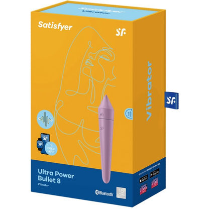 Bullet vibrator Satisfyer - Ultra Power Bullet 8, lila