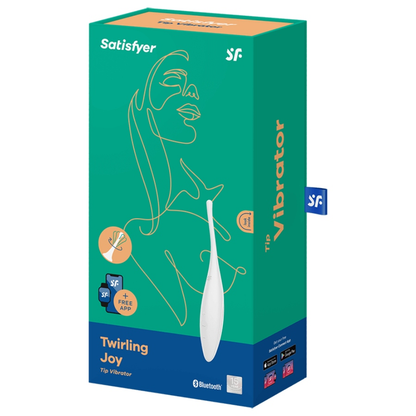 Točkovni vibrator Satisfyer - Twirling Joy, bela