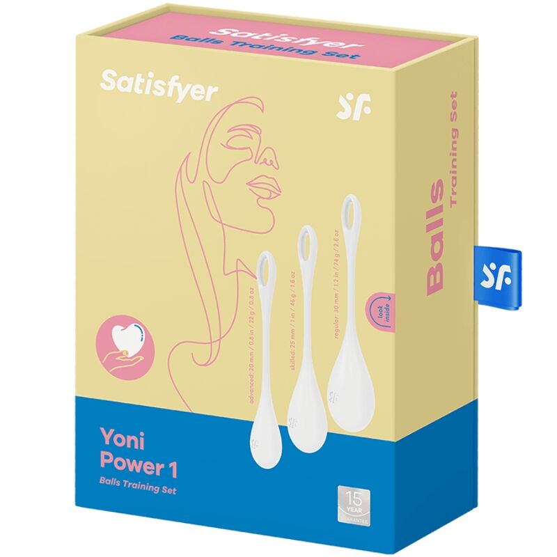 Komplet vaginalnih kroglic Satisfyer - Yoni Power 1, bela