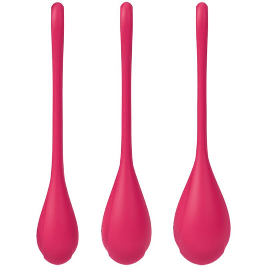 Komplet vaginalnih kroglic Satisfyer - Yoni Power 1, rdeča