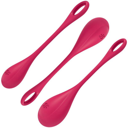Komplet vaginalnih kroglic Satisfyer - Yoni Power 1, rdeča