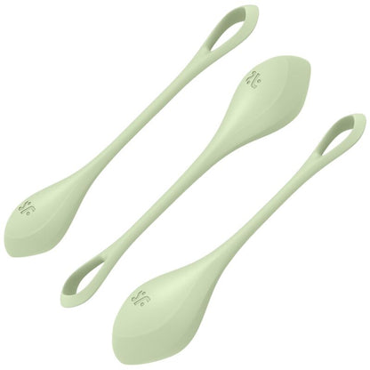 Komplet vaginalnih kroglic Satisfyer - Yoni Power 2, zelena