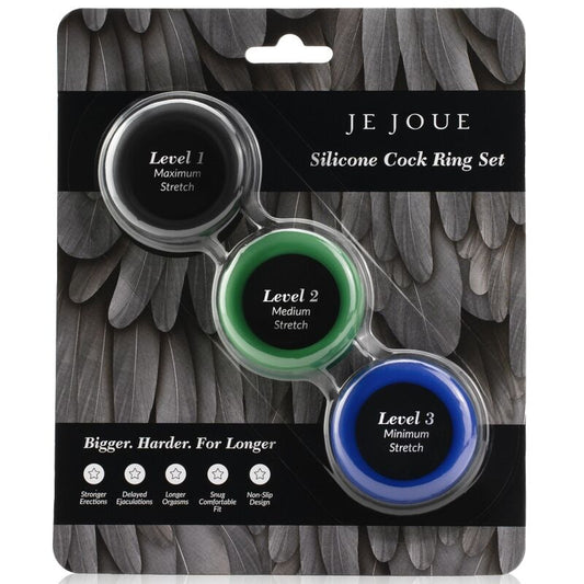 JE JOUE - SILIKONSKI SET SILIKONSKI OBROČKI ZA PENIS