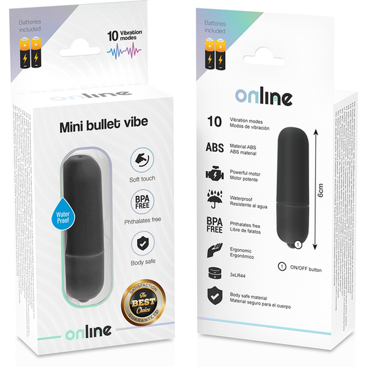 Bullet vibrator Online - Mini Bullet Vibe, črna
